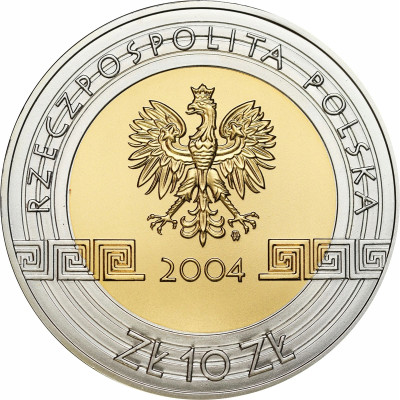 10 złotych 2004 - Olimpiada Ateny 2004 plater – SREBRO