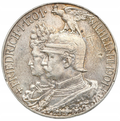Cesarstwo Niemieckie - 2 marki 1901- 200 rocznica Królestwo Prus - SREBRO