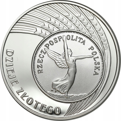 III RP. 10 złotych 2007 Dzieje Złotego – SREBRO