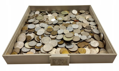 Świat. Monety świata duży zestaw – RÓŻNE - 4,531 kg