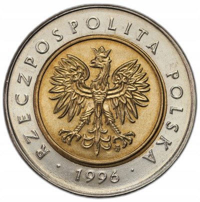 Polska. 5 złotych obiegowe 1996 – MENNICZE