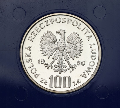 PRL - 100 złotych 1980 Igrzyska XXII Olimpiady - SREBRO