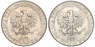 10 złotych 1967 i 1968 Kopernik – PIĘKNE