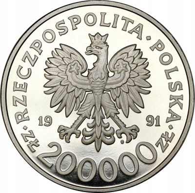 200.000 złotych 1991 Konstytucja – SREBRO