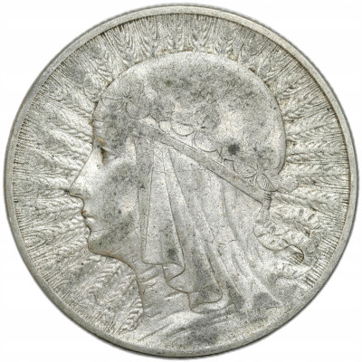 II RP. 5 złotych 1933 głowa kobiety