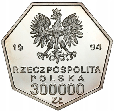 300.000 złotych 1994 Bank Polski – UNCJA SREBRA