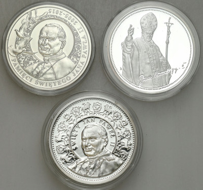 Medale. Jan Paweł II SREBRO – 3 szt