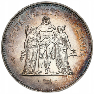 Francja - 50 franków 1973 - Herkules - SREBRO
