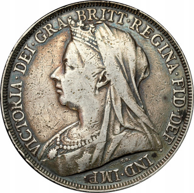 Anglia - 1 korona 1895 - Królowa Wiktoria - SREBRO