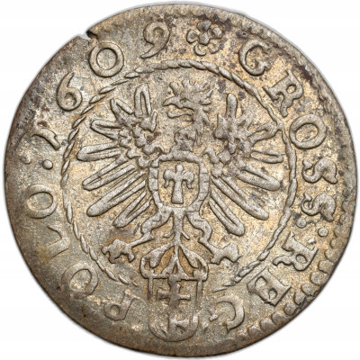 Zygmunt III Waza. Grosz 1609, Kraków – ŁADNY