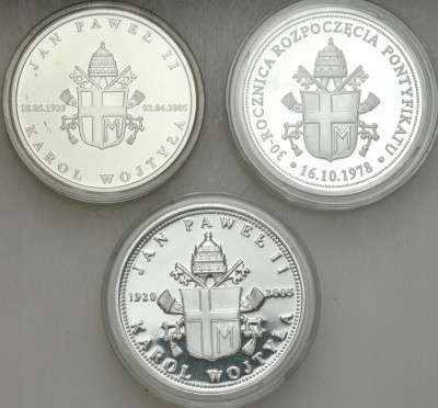 Medale. Jan Paweł II SREBRO – 3 szt