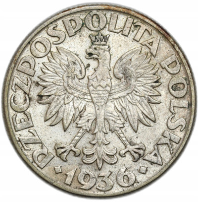 II RP. 2 złote 1936 Żaglowiec