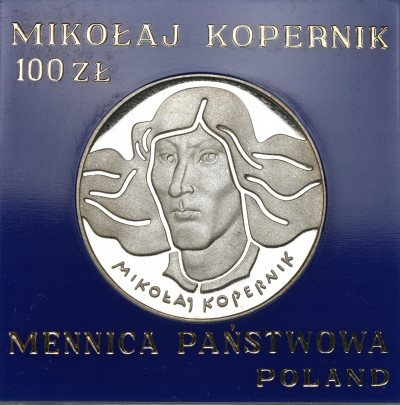 PRL - 100 złotych 1974 Mikołaj Kopernik – SREBRO