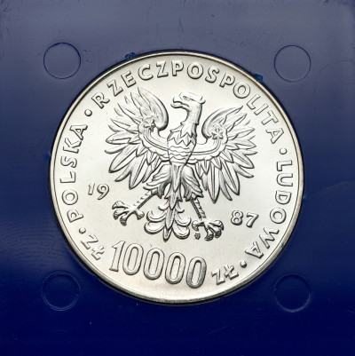 PRL - 10.000 złotych 1987 Jan Paweł II - SREBRO