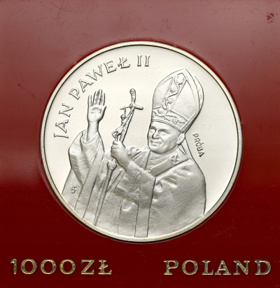 PRL - PRÓBA 1000 złotych 1982 Jan Paweł II – SREBRO