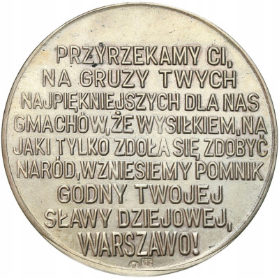 PRL. Medal zamek królewski 1979 – SREBRO