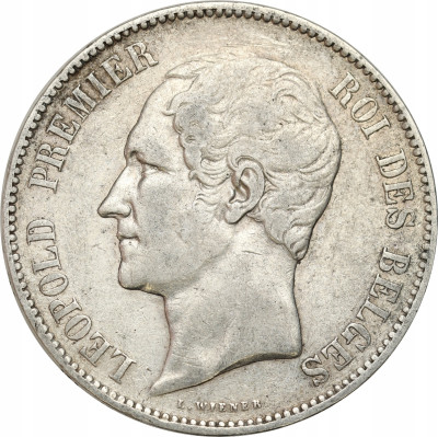 Belgia - 5 franków 1865 Leopold - SREBRO