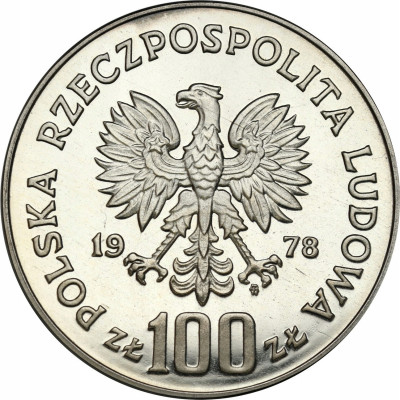 PRL. 100 złotych 1978 Adam Mickiewicz – SREBRO