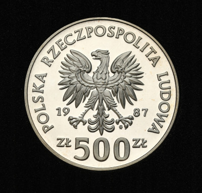 PRL - 500 złotych 1987 Kazimierz Wielki – SREBRO