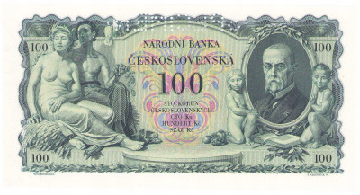 Czechosłowacja. SPECIMEN 100 koron 1931 seria Sa