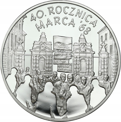 10 złotych 2008 Rocznica Marca - SREBRO