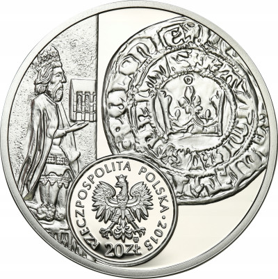 III RP. 20 złotych 2015 Grosz Kazimierza Wielkiego