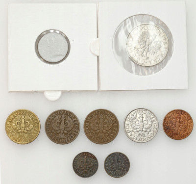 II RP. 1-20 groszy i 1 złoty 1923-1939 – 9 szt