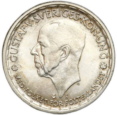 Szwecja. Gustaw V. 2 korony 1946, Sztokholm