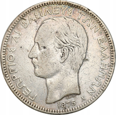 Grecja 5 drachm 1875 SREBRO