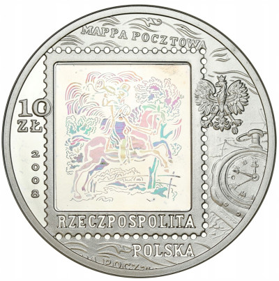 10 złotych 2008 Poczta Polska - SREBRO
