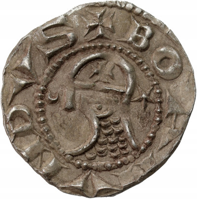 Krzyżowcy - Bohemund IV (1201–1251). Denar XIII w., Antiochia - SREBRO