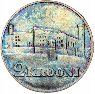 Estonia - 2 korony 1930 - Zamek Toompea - SREBRO