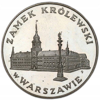 100 złotych 1975 Zamek Królewski w Warszawie – SREBRO