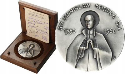 Medal. Święty Stanisław Kostka 1989 – SREBRO