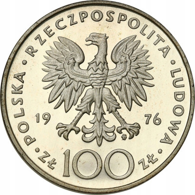 PRL. 100 złotych 1976 Tadeusz Kościuszko – SREBRO