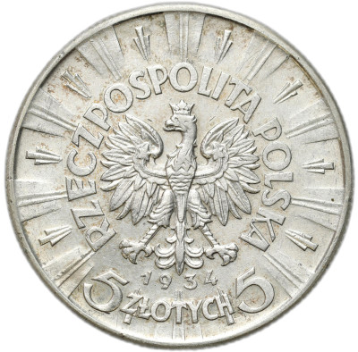II RP. 5 złotych 1934 Piłsudski