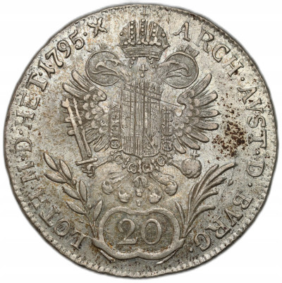 Austria. Franciszek II (I) Habsburg. 20 krajcarów 1795 E, Karlsburg