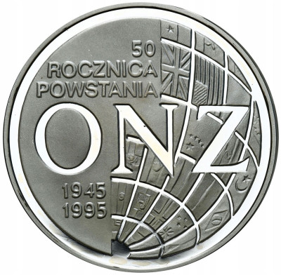 20 złotych 1995 ONZ - SREBRO