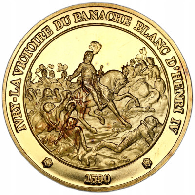 Francja - medal – złocony - SREBRO