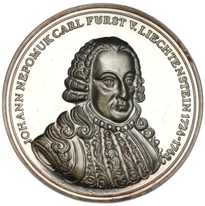 Liechtenstein. Medal Johann Nepomuk Karl 1975 – SREBRO