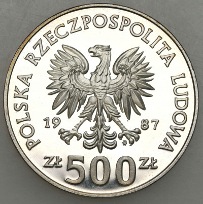 PRL. 500 złotych 1987 Kazimierz Wielki – SREBRO