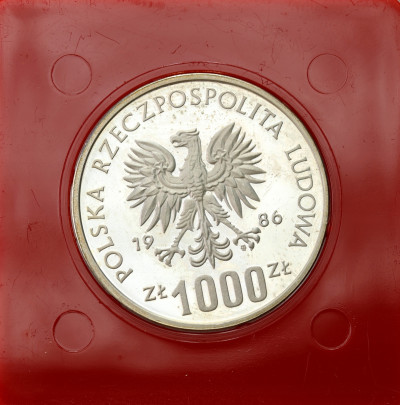PRÓBA srebro 1.000 złotych 1986 - SREBRO