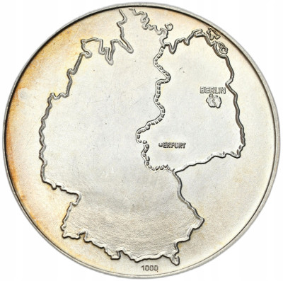 Niemcy. Medal niemiecka rozmowa w Erfurcie 19 marca 1970 - SREBRO