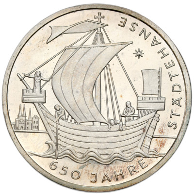 Niemcy. 10 euro 2006 J, Związek Hanzeatycki – SREBRO