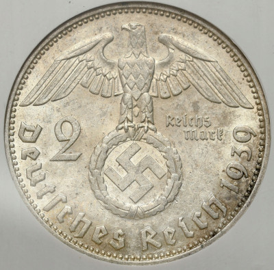 Niemcy, III Rzesza. 2 marki 1939 J, Hindenburg GCN MS61