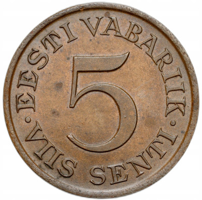 Estonia. 5 centów 1931 – ŁADNE
