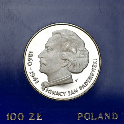 100 złotych 1975 Ignacy Paderewski – SREBRO