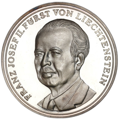 Liechtenstein. Medal Franciszek Józef II 1975 – SREBRO