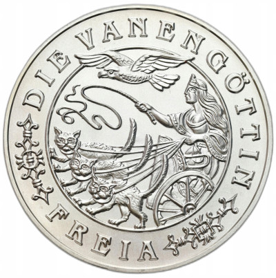 Niemcy. Medal z serii Bogowie Bohaterowie Niemcy – SREBRO