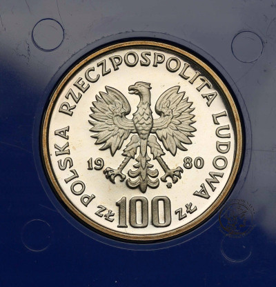 100 złotych 1980 Głuszec Ochrona Środowiska - SREBRO